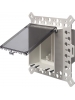 Arlington DBVM2CGC - Two-Gang Low Profile InBox - 2-Gang - Vertical Mount - Weatherproof Cover - Clear
